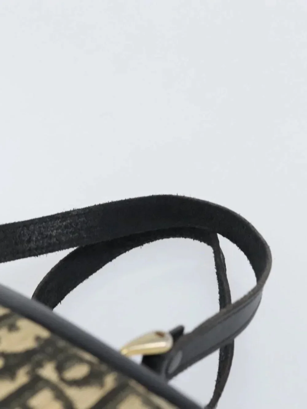 Christian Dior Trotter Canvas Hand Bag Navy Auth bs33053 - Picture 9 of 16